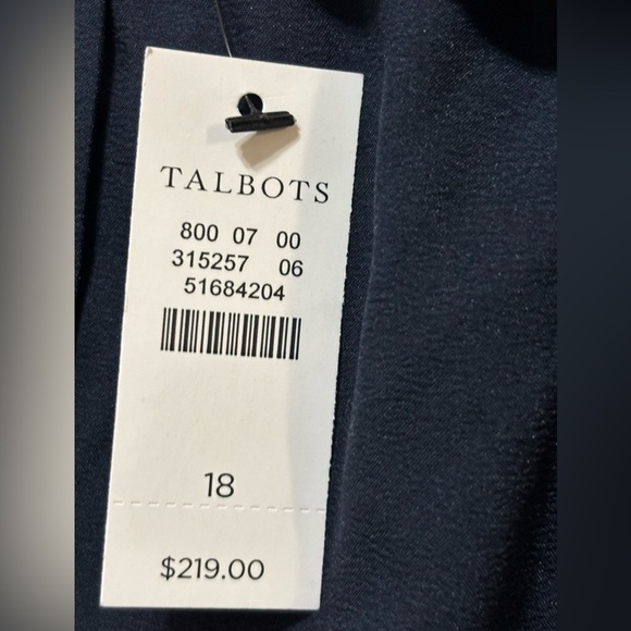 Talbots Navy Blue Floral Embellished Jacket - Picture 8 of 11